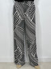 Marlene Hose gemustert Schwarz/Offwhite