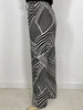 Marlene Hose gemustert Schwarz/Offwhite