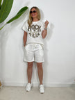 Shorts mit Leo Details in versch. Farben Artikel 4131