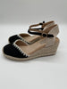 Espadrilles mit Keilabsatz in Schwarz Artikel 4153