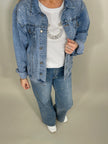 Jeansjacke mit Strasssteinen Artikel 5610