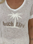 Shirt Feinstrick Beach Life in versch. Farben Artikel 6121