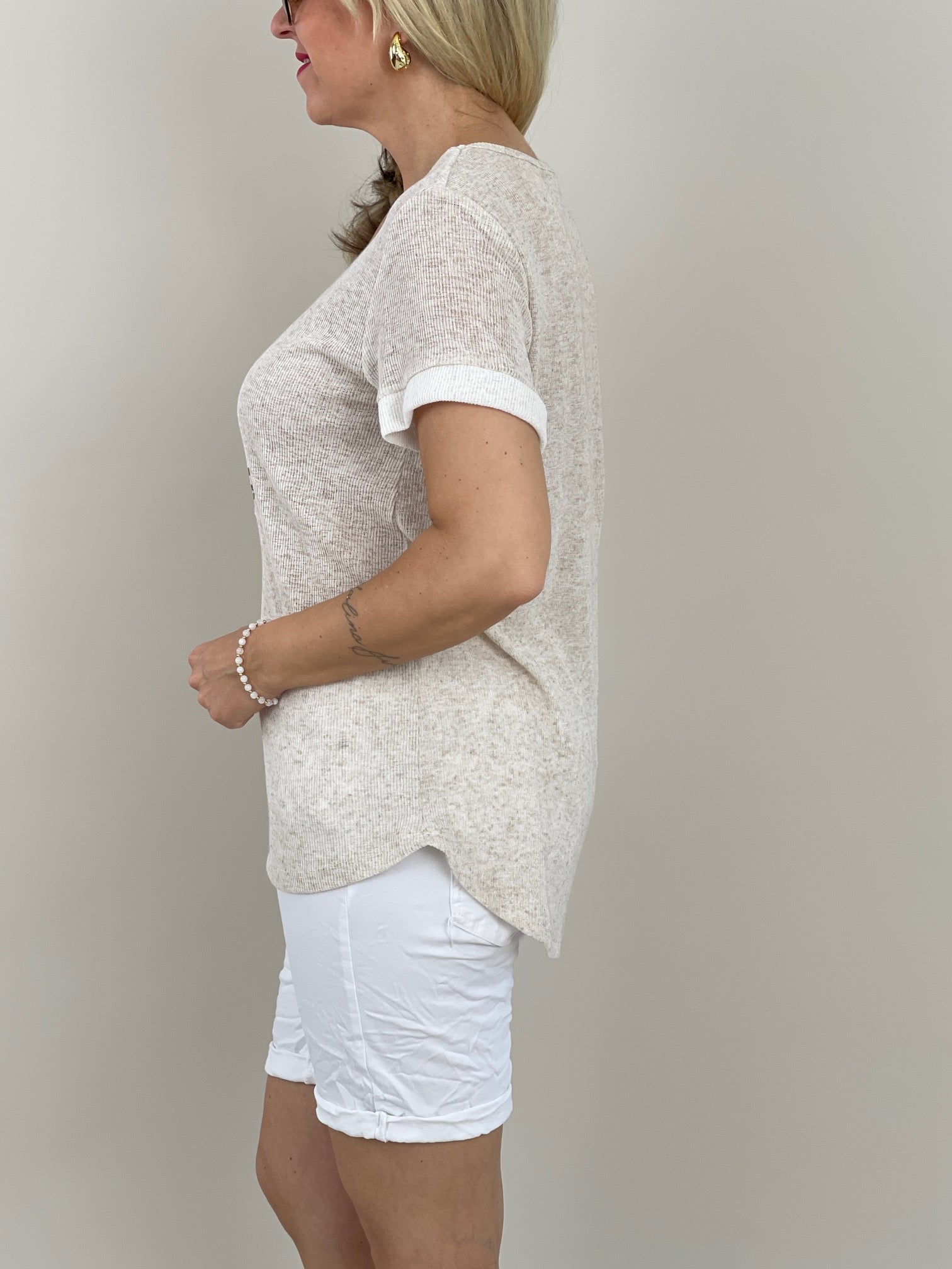 Shirt Feinstrick Beach Life in versch. Farben Artikel 6121