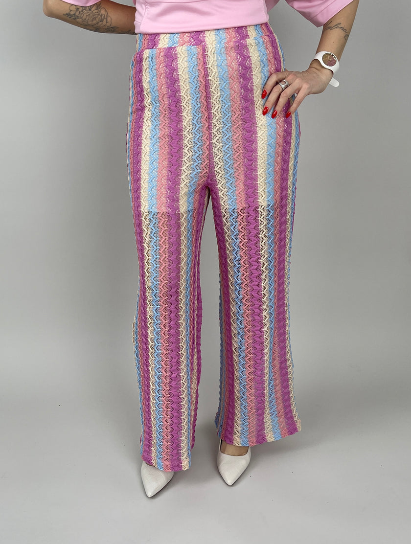 Strick Hose in Bunt