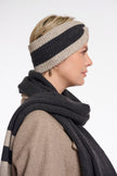 Gestricktes Stirnband von Rino&Pelle in Deep Iron Melange RP6631