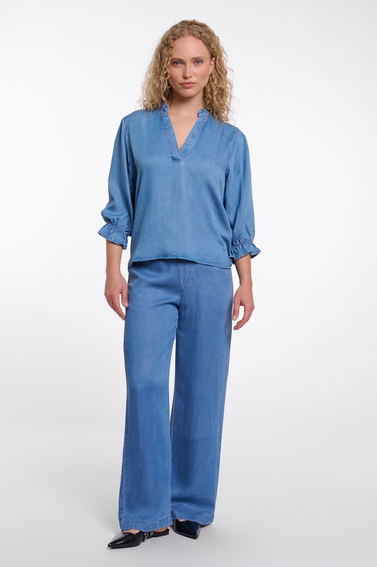 Blusenshirt Jeans-Optik Kamar von Rino&Pelle