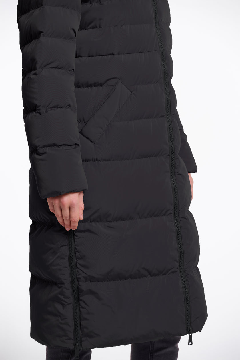 Mantel mit Kunstpelz von Rino&Pelle in Schwarz Art. RP6513