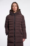 Mantel Keilafur von Rino&Pelle in Peated Brown