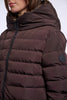 Mantel Keilafur von Rino&Pelle in Peated Brown