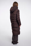 Mantel Keilafur von Rino&Pelle in Peated Brown