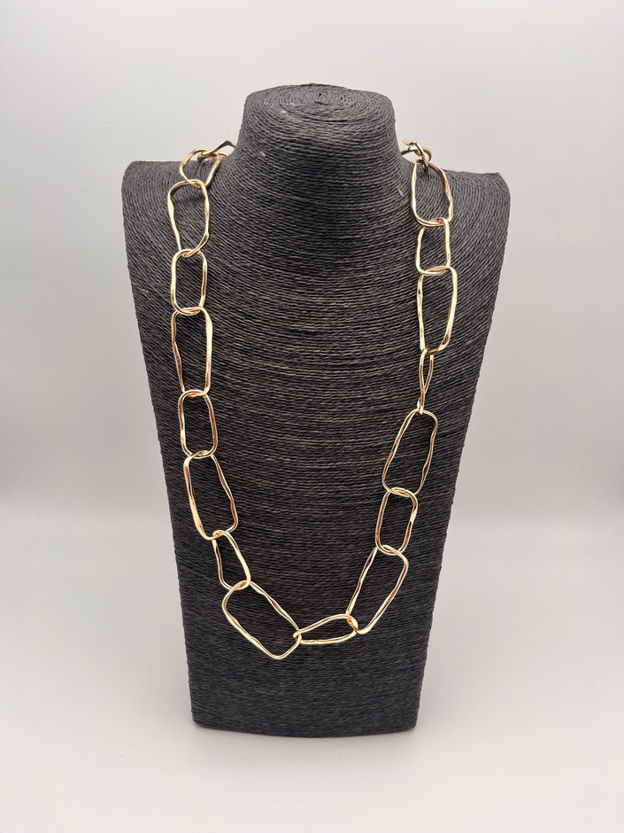 Kette Gold schmale Glieder Rechteckig Art. 6440