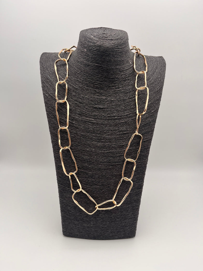 Kette Gold schmale Glieder Rechteckig Art. 6440