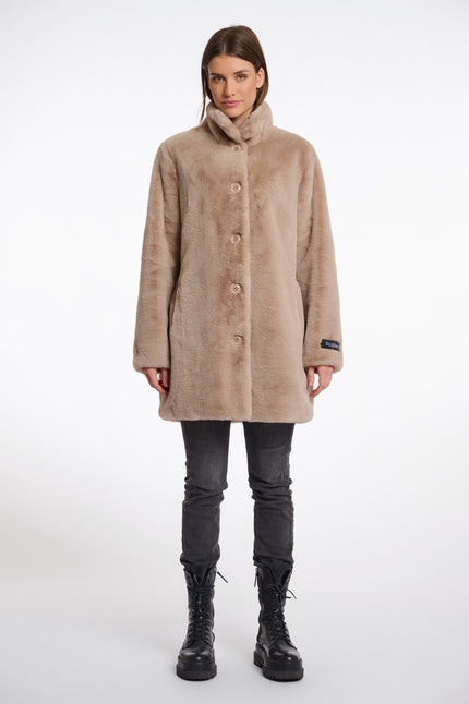 Mantel Kunstpelz von Rino&Pelle in Oat Artikel RP6285