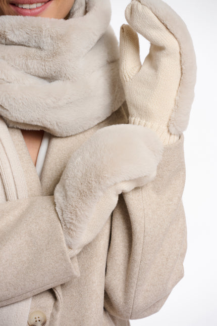 Kunstpelz Handschuhe von Rino&Pelle in Birch RP6627