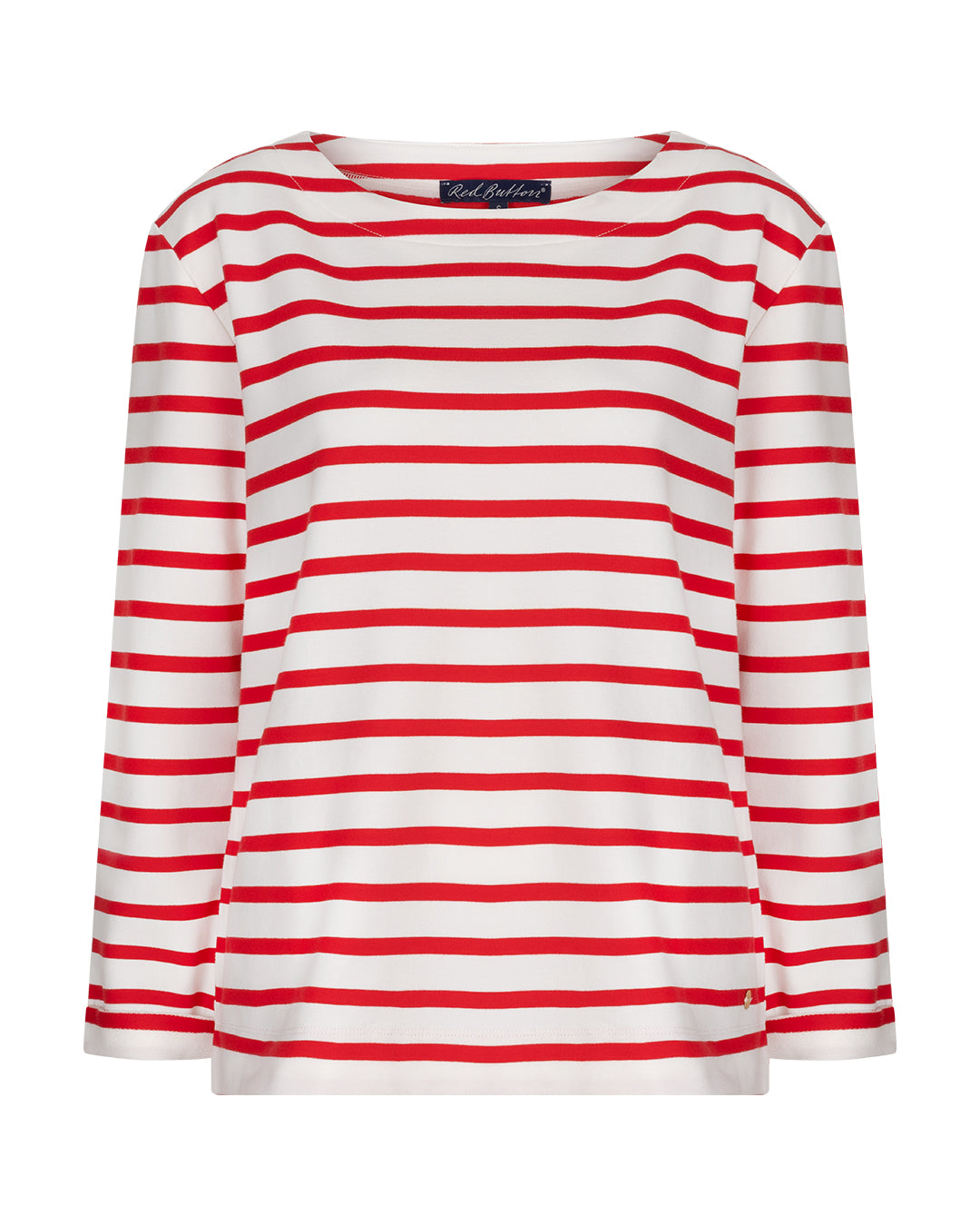 Red Button Sweatshirt Weiß/Rot gestreift Art. RB6810