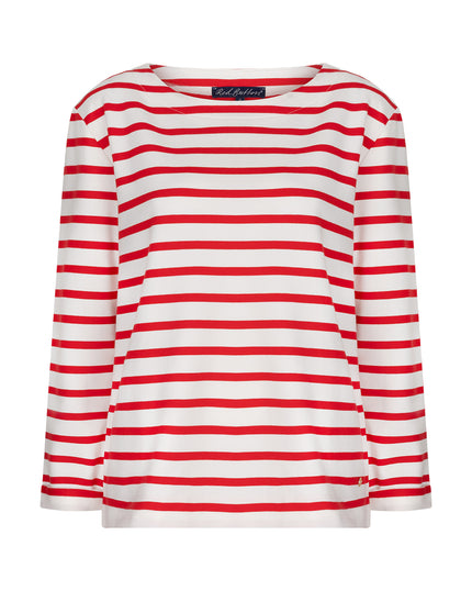 Red Button Sweatshirt Weiß/Rot gestreift Art. RB6810