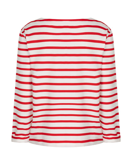 Red Button Sweatshirt Weiß/Rot gestreift Art. RB6810