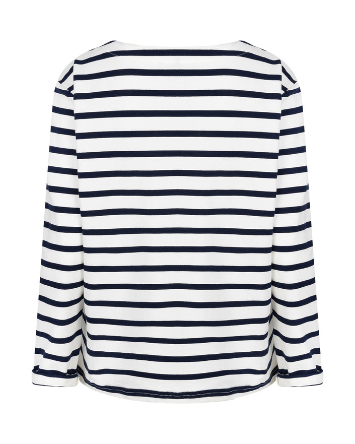 Red Button Sweatshirt Weiß/Blau gestreift Art. RB6811