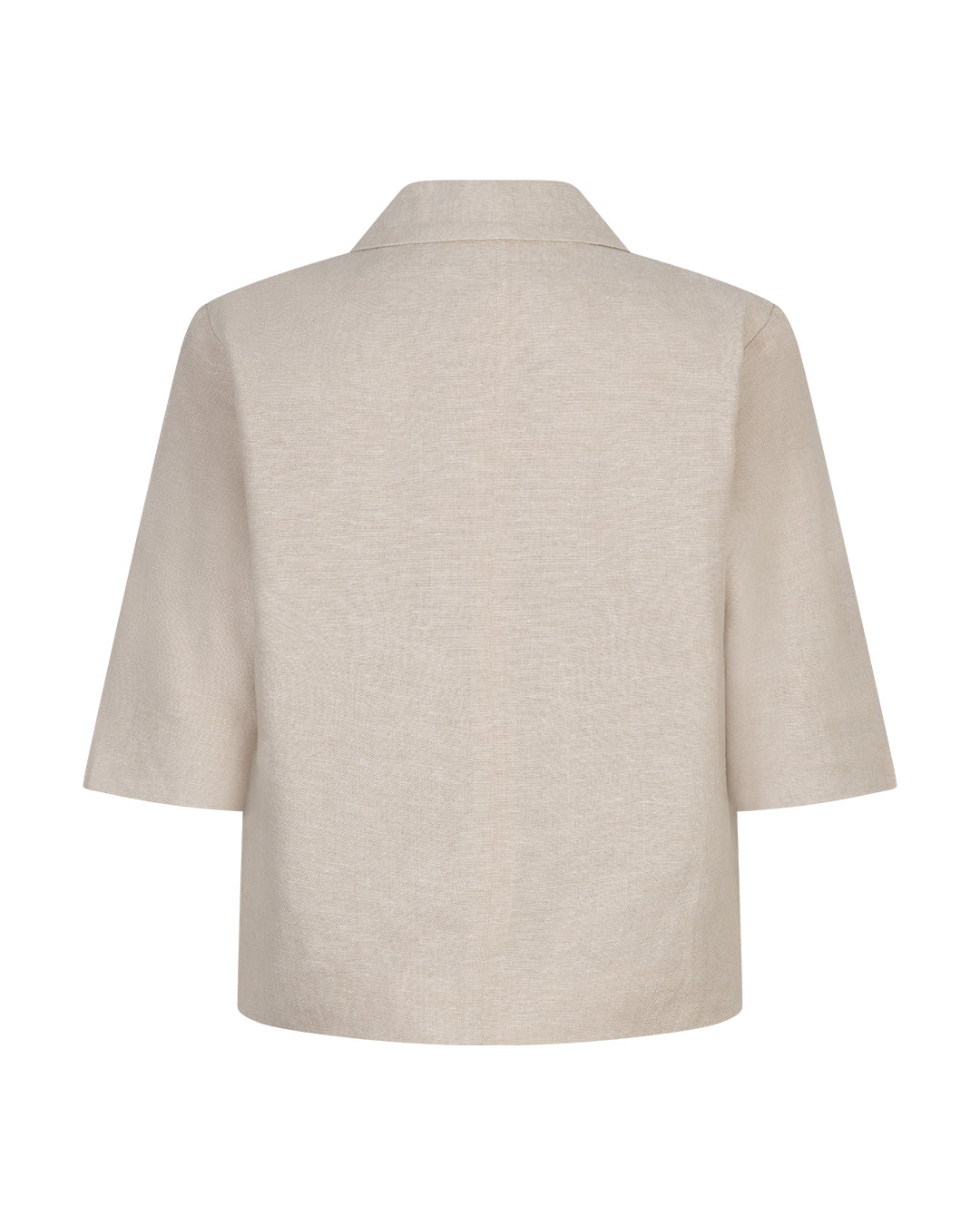 Kurzer Blazer Leinen in Beige