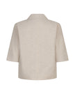 Kurzer Blazer Leinen in Beige