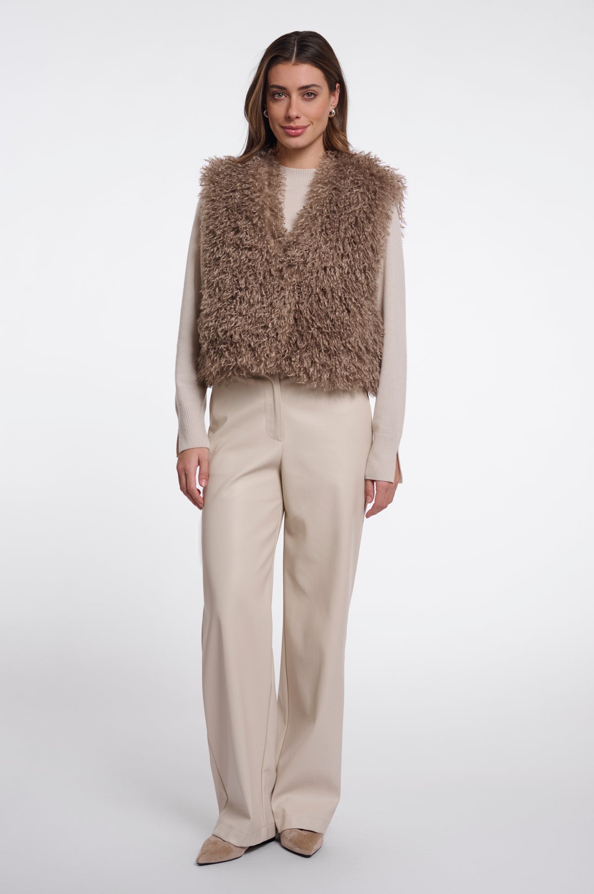 Weste Sensy von Rino&Pelle in Mocha Latte