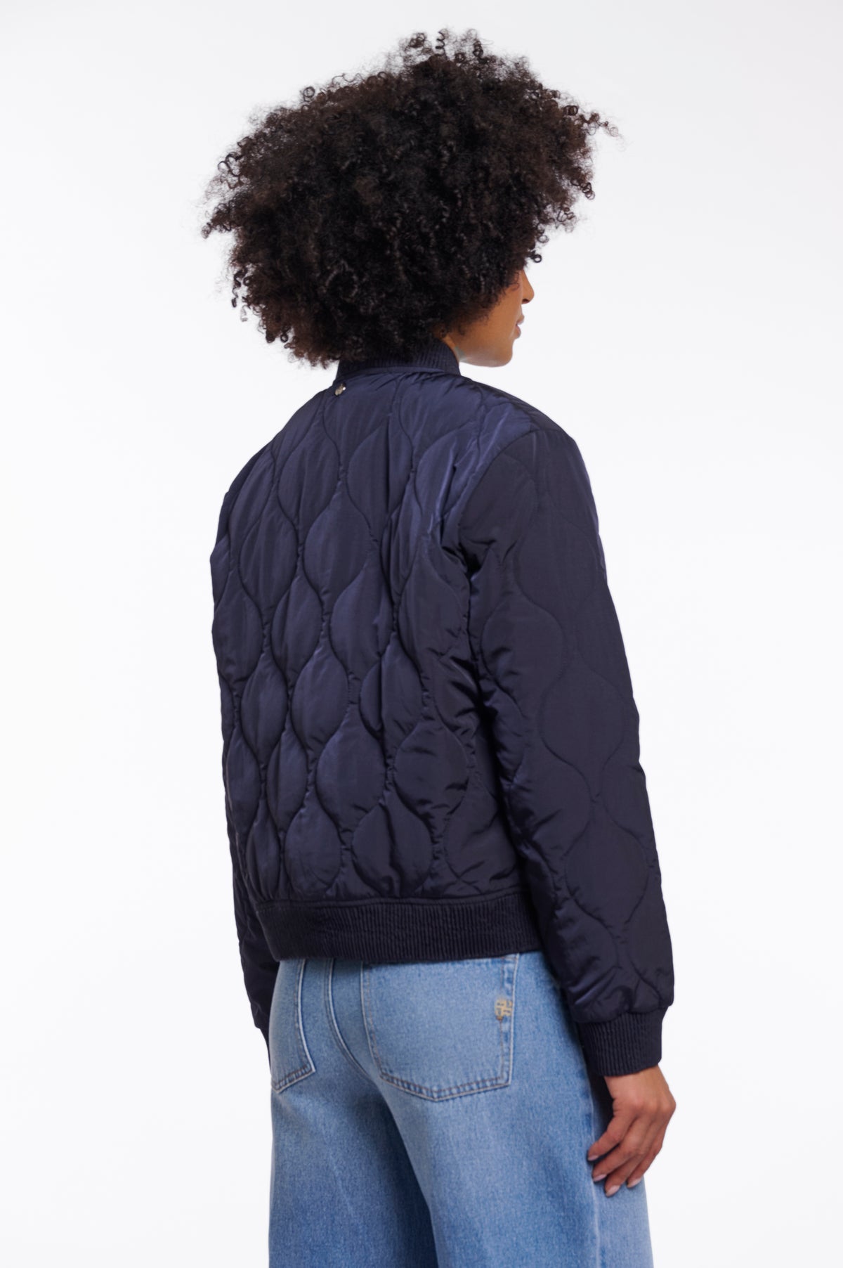 Bomber Jacke Utah in Navy von Rino&Pelle