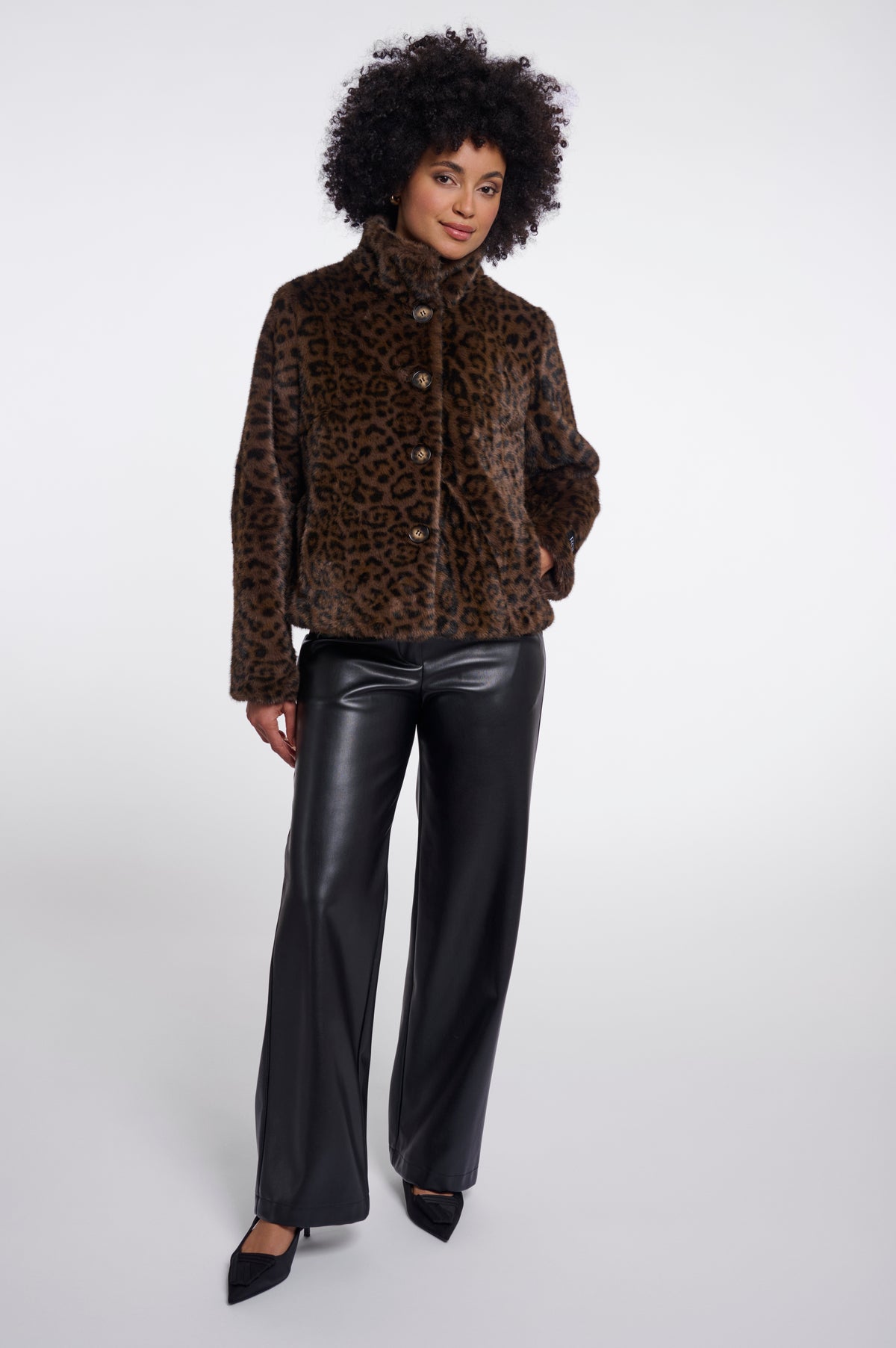 Jacke Vie von Rino&Pelle in Brown Leopard