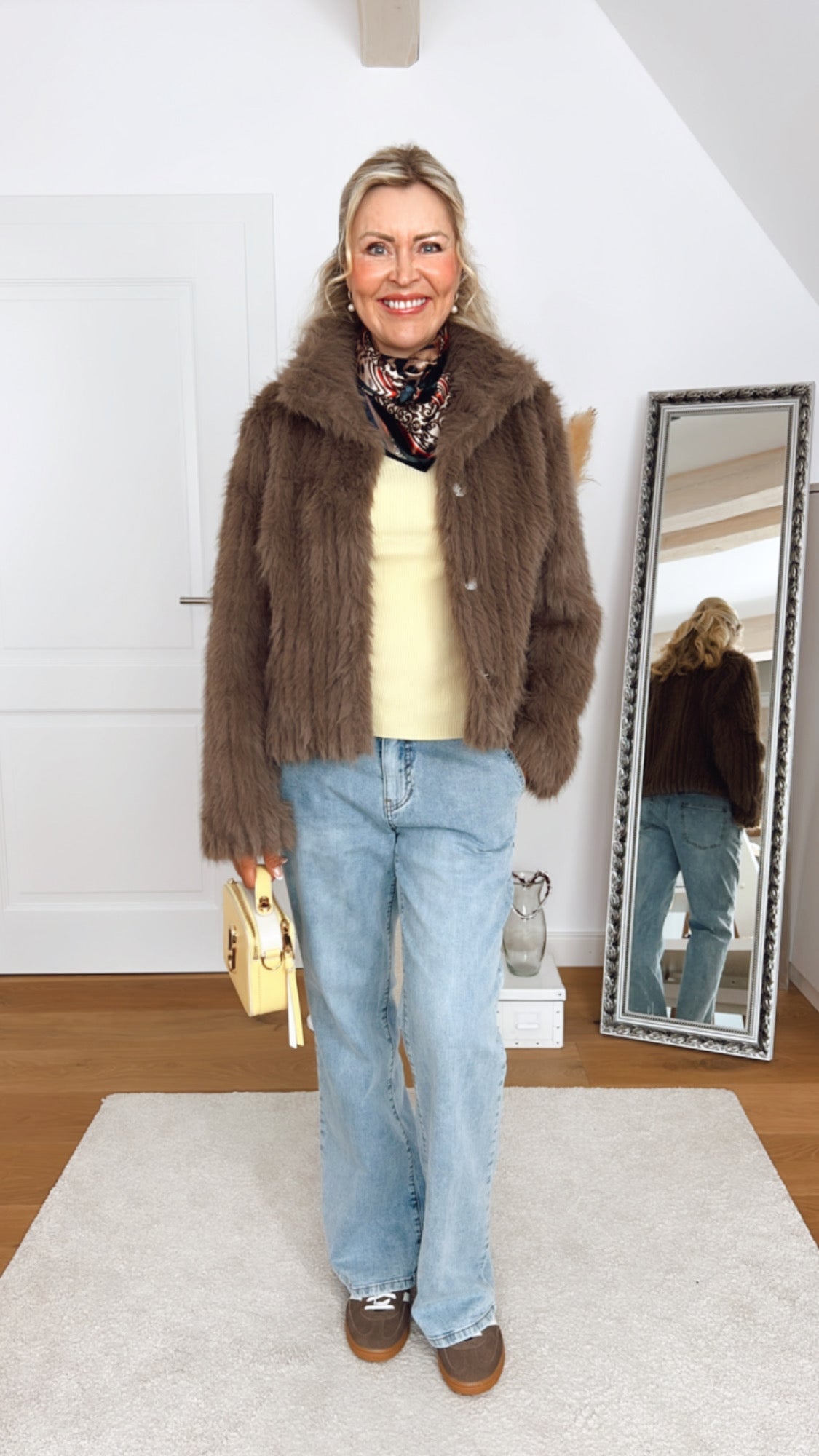 Jeans Wide Leg Bleached von Red Button
