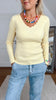 Langarmshirt Uni gerippt in versch. Farben Art. 6294
