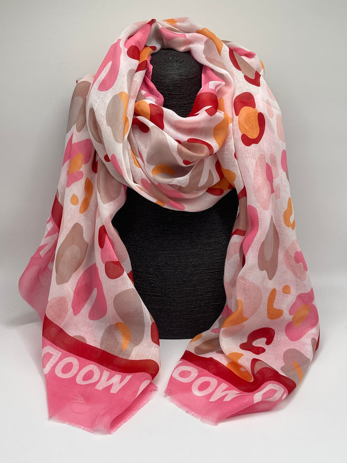 Schal Wild Mood in Rosa/Bunt Leo Art. 6802