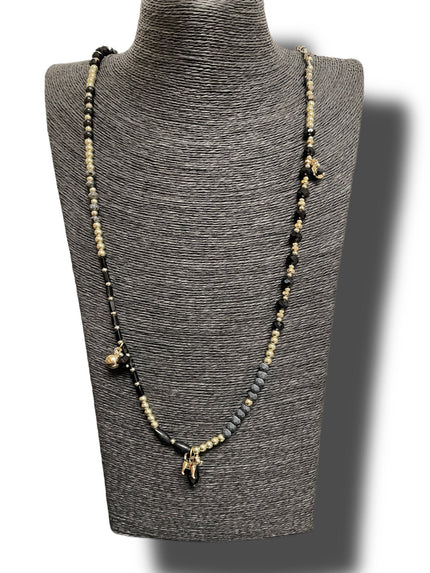 Kette mit tollen Details in Schwarz/Gold Artikel 335017