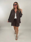 Musselin Bluse Leo in Mokka Artikel 6195