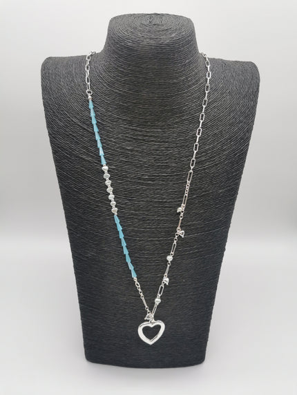 Kette mit Herz in Silber/Türkis Artikel 6189