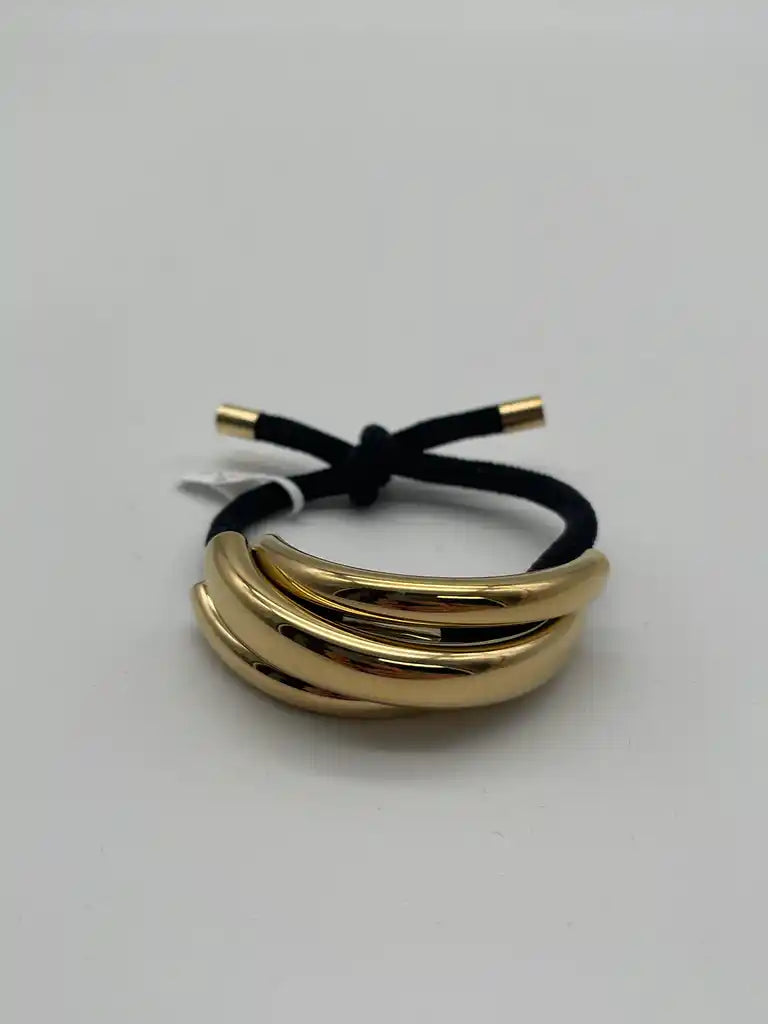 Styling-Haargummi mit goldenem Detail