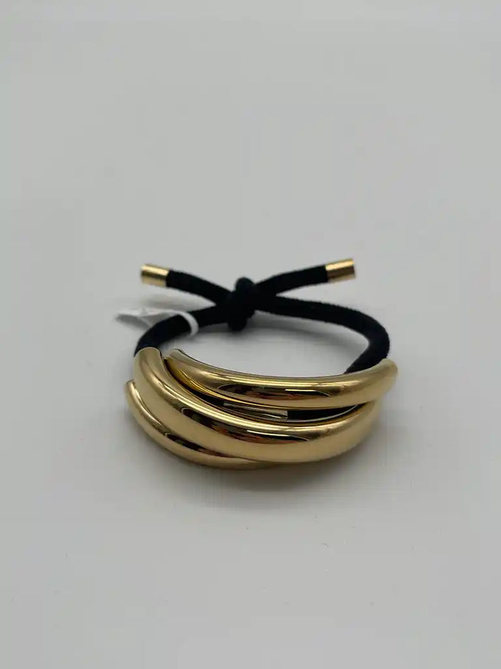 Styling-Haargummi mit goldenem Detail