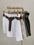 Shorts mit Gürtel in versch. Farben Artikel 5997