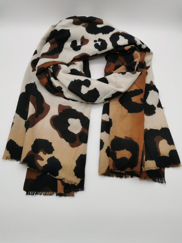 Tuch Leo in Beige/Mokka Artikel 5374